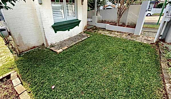 Beautiful garden bed edging and a newly designed footpath in Mosman.